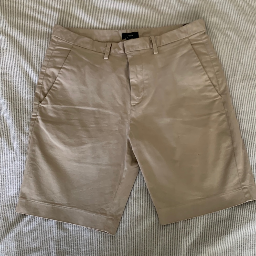 Mens Theory Khaki shorts